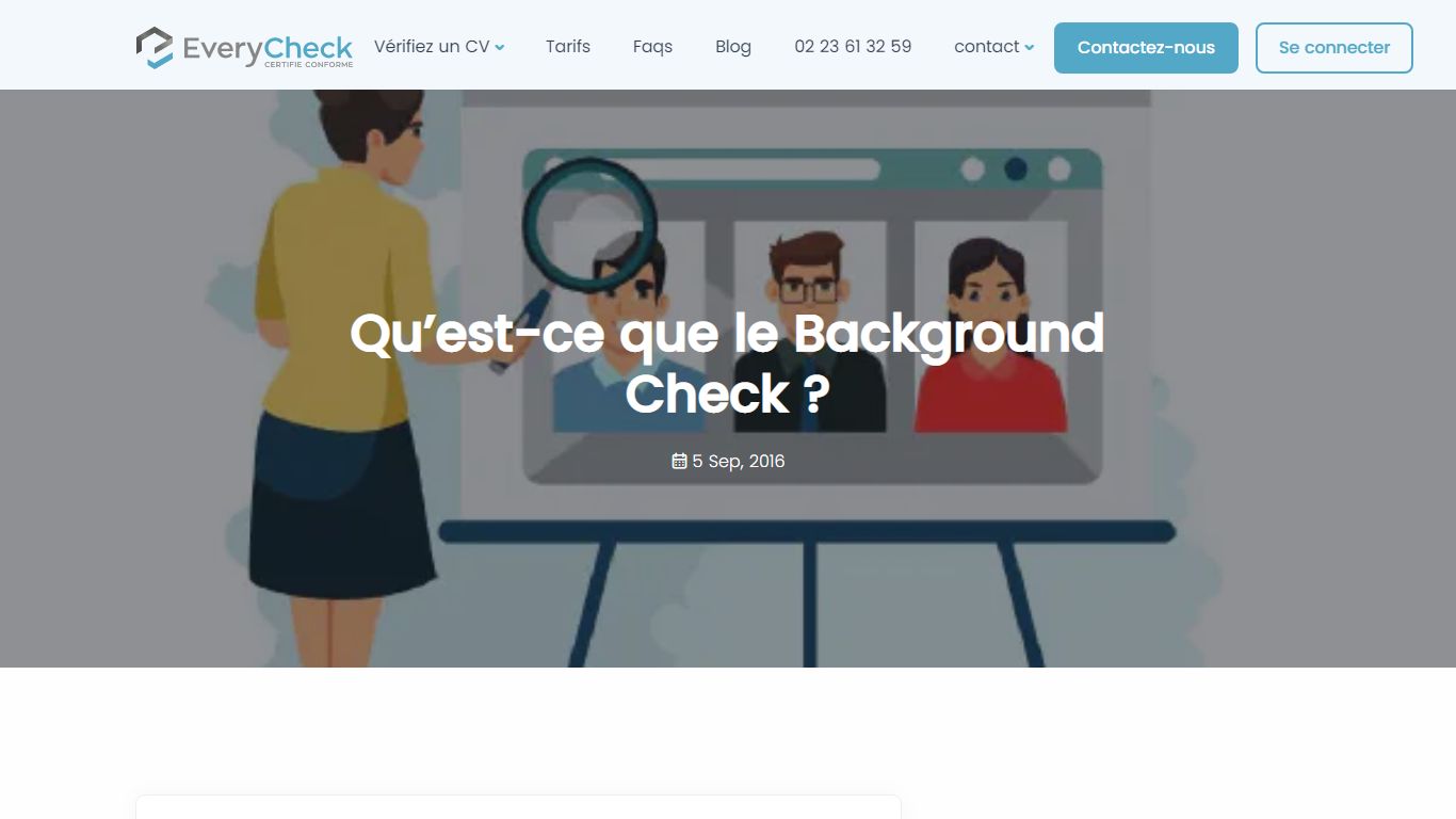 Qu’est-ce que le Background Check ? | EveryCheck